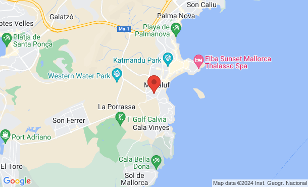 Hotel na mape