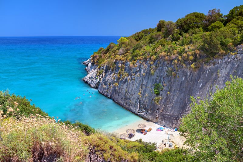 Pláž Xigia na ostrove Zakynthos - Dovolenka s CK Hydrotour