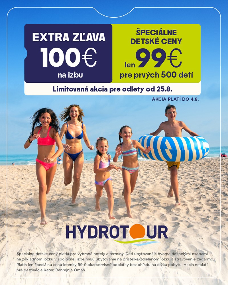 Limitovaná AKCIA pre odlety od 25.8.