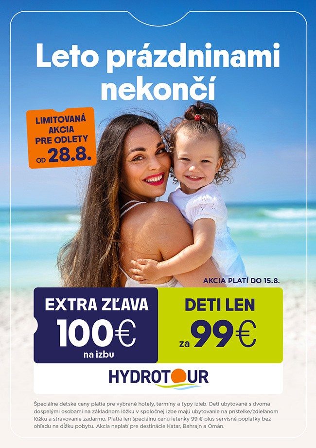 Limitovaná AKCIA pre odlety od 28.8.