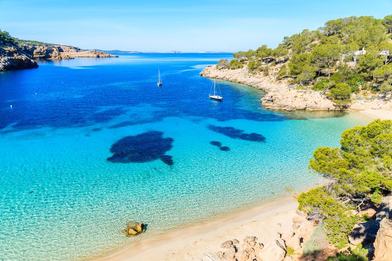 Pláž Cala Salada, Španielsko Ibiza