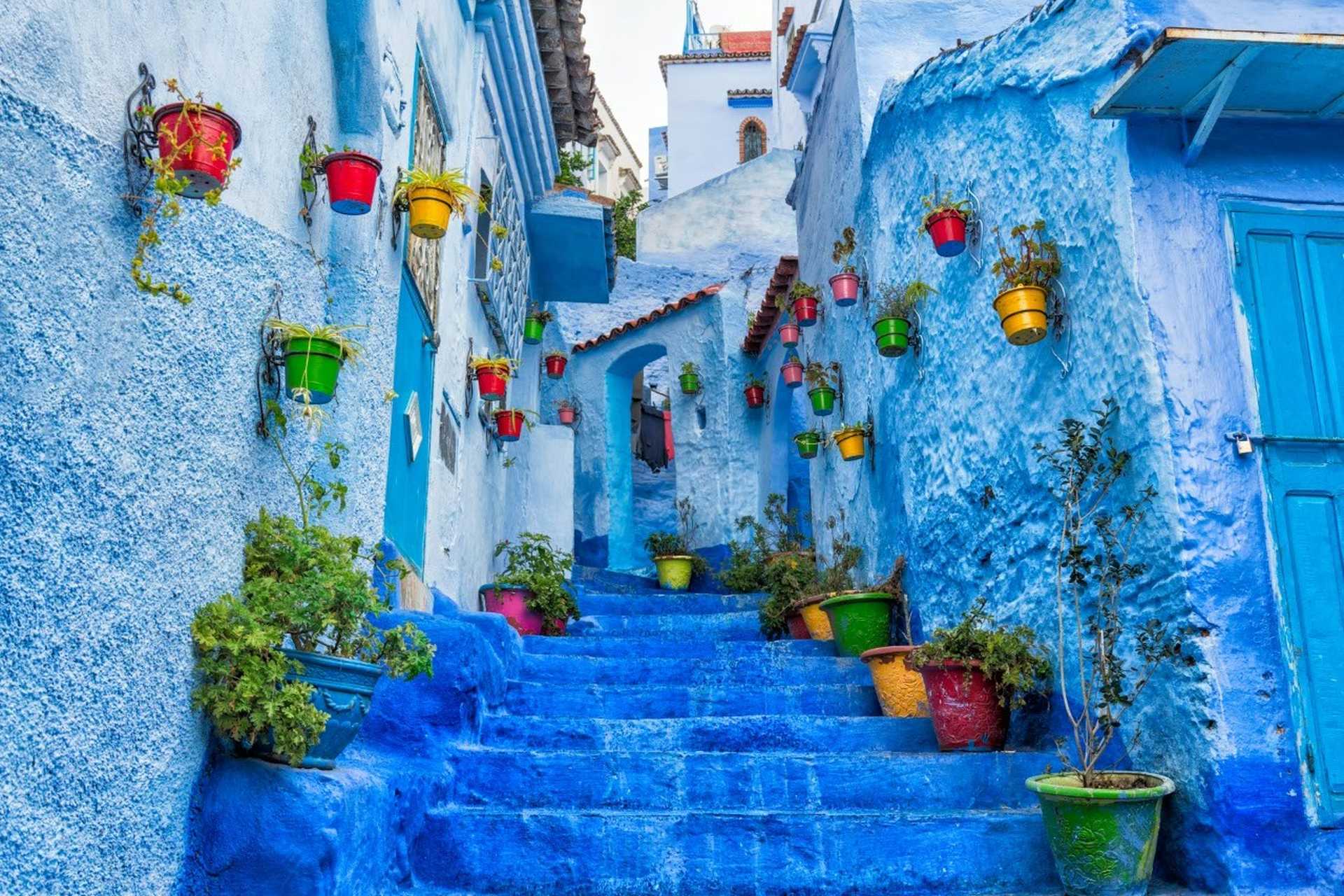 Chefchaouen – modré mesto v Maroku