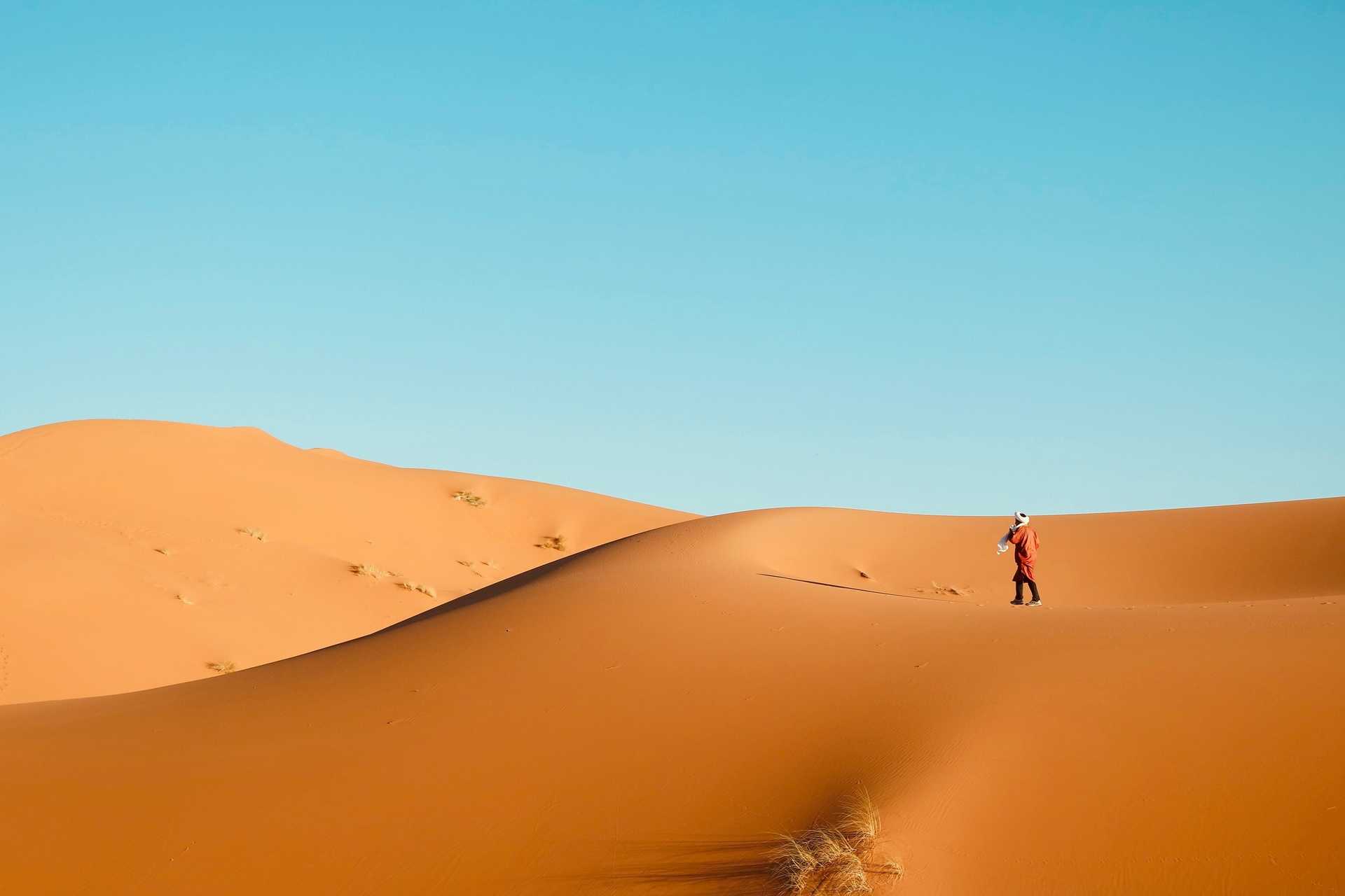 Sahara – zlatisté pieskové duny v Maroku